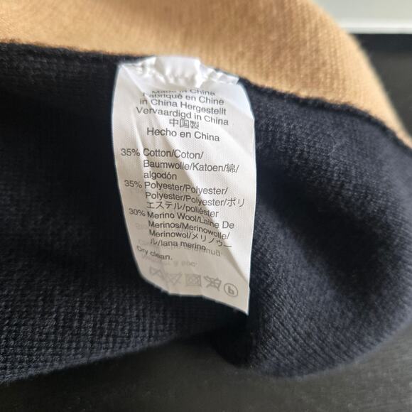 J. Crew Collarless Sweater Blazer Longline Merino Colorblock Women Small - Picture 11 of 11